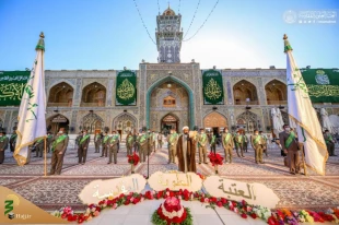 مراسم صبحگاهی قرائت زیارت امین الله در اعیاد خجسته شعبانیه  7