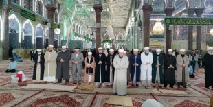 تشرف علمای اهل سنت ترکیه به حرم حسینی+عکس
 2