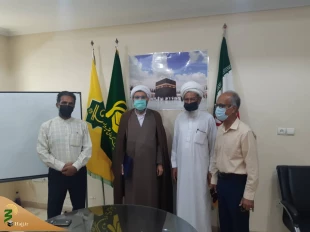 دیدار هیئت رئیسه انجمن تعزیه با مسئول کمیته فرهنگی و آموزشی ستاد اربعین هرمزگان 3