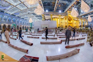 در آستانه ماه رمضان؛
حرم حضرت عباس (ع) با هزار فرش جدید، مفروش شد + تصاویر 4