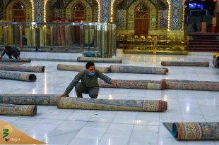 در آستانه ماه رمضان؛
حرم حضرت عباس (ع) با هزار فرش جدید، مفروش شد + تصاویر 6