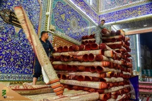 در آستانه ماه رمضان؛
حرم حضرت عباس (ع) با هزار فرش جدید، مفروش شد + تصاویر 7