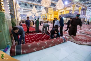 در آستانه ماه رمضان؛
حرم حضرت عباس (ع) با هزار فرش جدید، مفروش شد + تصاویر 8