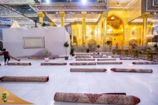در آستانه ماه رمضان؛
حرم حضرت عباس (ع) با هزار فرش جدید، مفروش شد + تصاویر 9