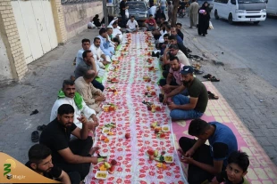 سفره های افطاری در کربلا+عکس 3