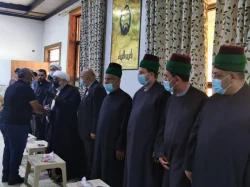 دیدار هیات عتبات عالیات کربلا با خانواده های قربانیان آتش سوزی بیمارستان ابن الخطیب 2