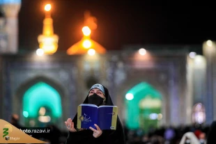 مراسم احیاء شب بیست‌و یکم‌ رمضان در حرم رضوی 6