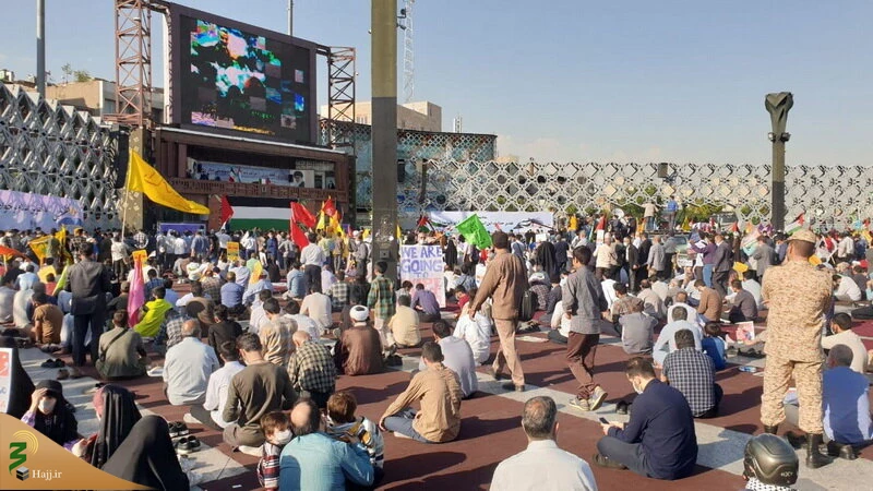 مردم تهران در حمایت از ملت فلسطین تجمع کردند 3
