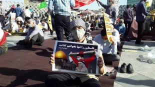 مردم تهران در حمایت از ملت فلسطین تجمع کردند 4