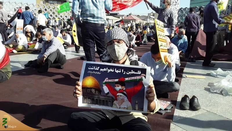 مردم تهران در حمایت از ملت فلسطین تجمع کردند 4
