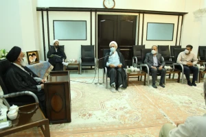 دیدار مسئول دفتر نمایندگی بعثه قم با تولیت حرم مطهر حضرت معصومه(س)