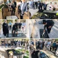 بمناسبت هفته حج مراسم گل افشانی و غبارروبی مزارشهدای منا استان خراسان جنوبی انجام شد.
 2