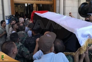 مراسم تشییع پیکر «احمد جبریل» در دمشق برگزار شد 3