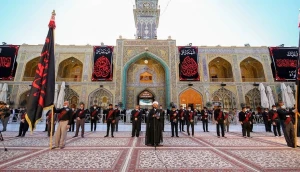 عزاداری شهادت امام جواد(ع) در ایوان نجف برگزار شد