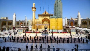 عزاداری شهادت امام جواد(ع) در ایوان نجف برگزار شد 3