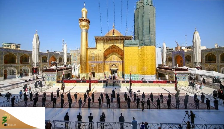 عزاداری شهادت امام جواد(ع) در ایوان نجف برگزار شد 3