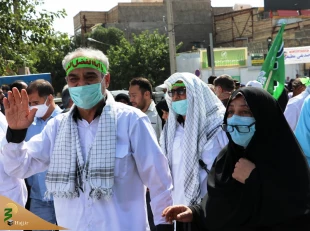 اعزام کاروان زائران پیاده از مشهد به کربلای معلا  13