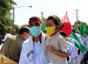 اعزام کاروان زائران پیاده از مشهد به کربلای معلا  14