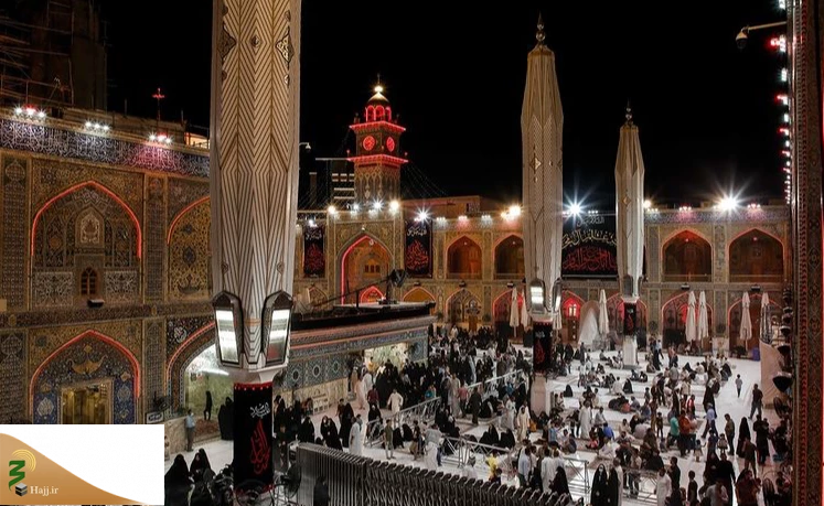 به مناسبت شهادت امام باقر(ع) پرچم عزا در حرم حضرت علی(ع) برافراشته شد 6