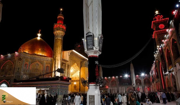 به مناسبت شهادت امام باقر(ع) پرچم عزا در حرم حضرت علی(ع) برافراشته شد 7