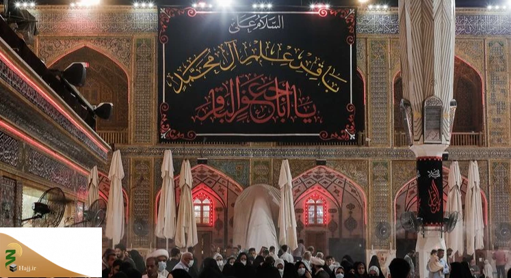 به مناسبت شهادت امام باقر(ع) پرچم عزا در حرم حضرت علی(ع) برافراشته شد 8