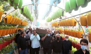 مراسم تشییع و تدفین حجت‌الاسلام رضوانی در قم برگزار شد
 2