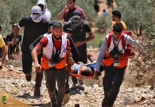 گزارش هلال احمر فلسطین از تعداد زخمی های فلسطینی در حمله صهیونیست ها به جنوب نابلس