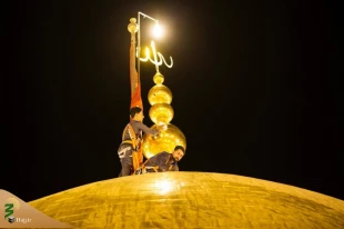 گنبد حرم امام حسین (ع) درآستانه محرم شست‌وشو شد 4