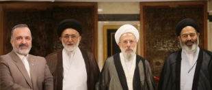 نشست صمیمی مسئولان حج و زیارت با آیت‌الله ری شهری
 4