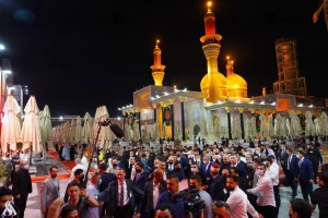مکرون در حرم امام موسی کاظم(ع)