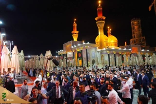 مکرون در حرم امام موسی کاظم(ع)