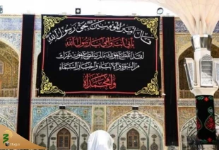 سیاه پوش شدن حرم امام علی(ع) در آستانه رحلت پیامبر اعظم (ص) 4