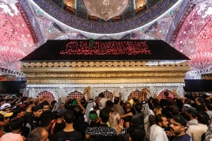 حال و هوای حرم امام علی(ع) در سالروز رحلت حضرت رسول اکرم(ص)