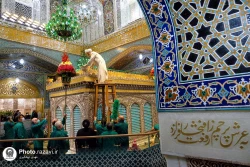 آیین تعویض پوش ضریح مطهر رضوی همزمان با سوم ربیع الاول
 14