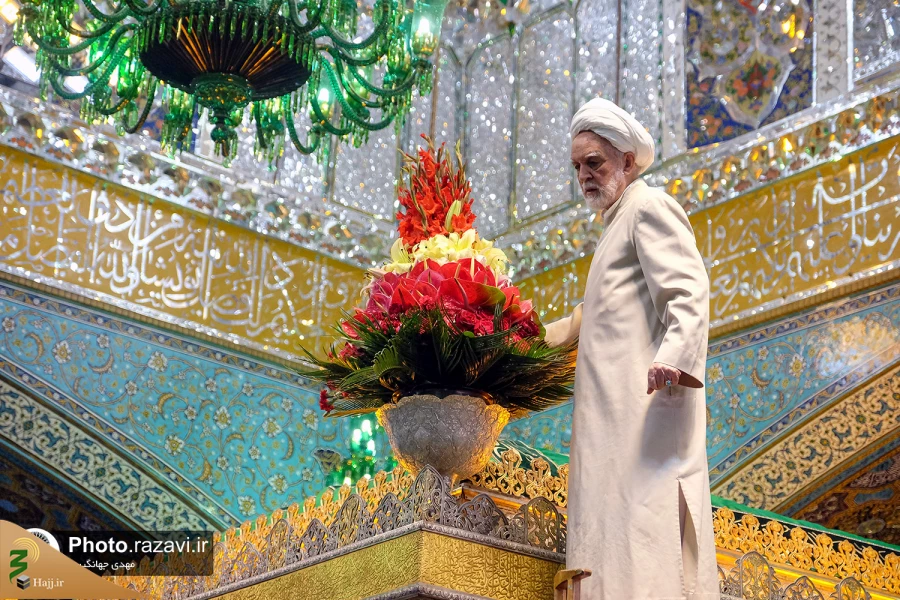 آیین تعویض پوش ضریح مطهر رضوی همزمان با سوم ربیع الاول
 15
