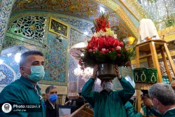 آیین تعویض پوش ضریح مطهر رضوی همزمان با سوم ربیع الاول
 19