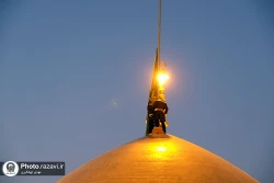 تعویض پرچم گنبد حرم مطهر رضوی همزمان با سوم ربیع الاول
 8