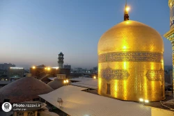 تعویض پرچم گنبد حرم مطهر رضوی همزمان با سوم ربیع الاول
 6