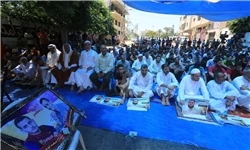 برگزاری نماز جمعه در غزه مقابل مقر صلیب سرخ برای همبستگی با اسرا