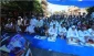 برگزاری نماز جمعه در غزه مقابل مقر صلیب سرخ برای همبستگی با اسرا 2