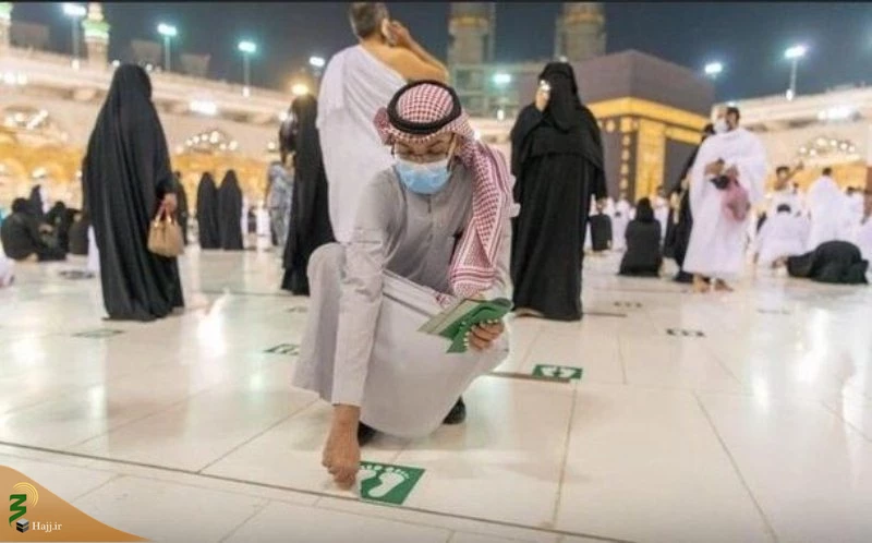 فاصله اجتماعی در مسجدالحرام لغو شد 3