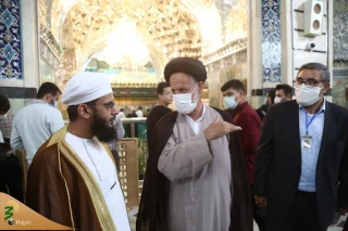 حضور شرکت کنندگان کنفرانس وحدت در حرم حضرت معصومه(س)