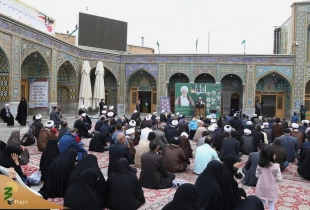 در حرم حضرت معصومه (س)؛
مراسم نخستین سال ارتحال حجت الاسلام والمسلمین نجفی روحانی برگزار شد 2