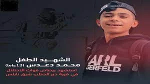 شهادت نوجوان فلسطینی در شرق نابلس