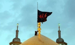 پرچم حرم حضرت معصومه(س) تعویض شد 2