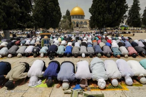 اقامه نماز جمعه در «مسجدالاقصی» با حضور هزاران فلسطینی