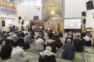 بزرگداشت هفته بسیج با حضور مسئولان بعثه و سازمان حج+فیلم