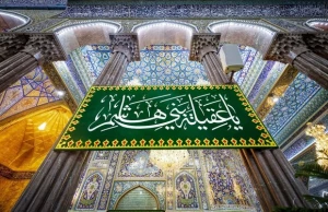 آذین بندی حرم امام حسین(ع) به مناسبت ولادت حضرت زینب(س)