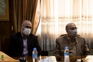 Iranian Red Crescent Society Chairman meets with Supreme Leader's representative in Hajj and Pilgrimage affairs 7
