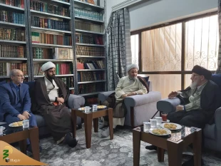 دیدار مسئول بعثه مقام معظم رهبری در عراق با آیت الله قزوینی 2